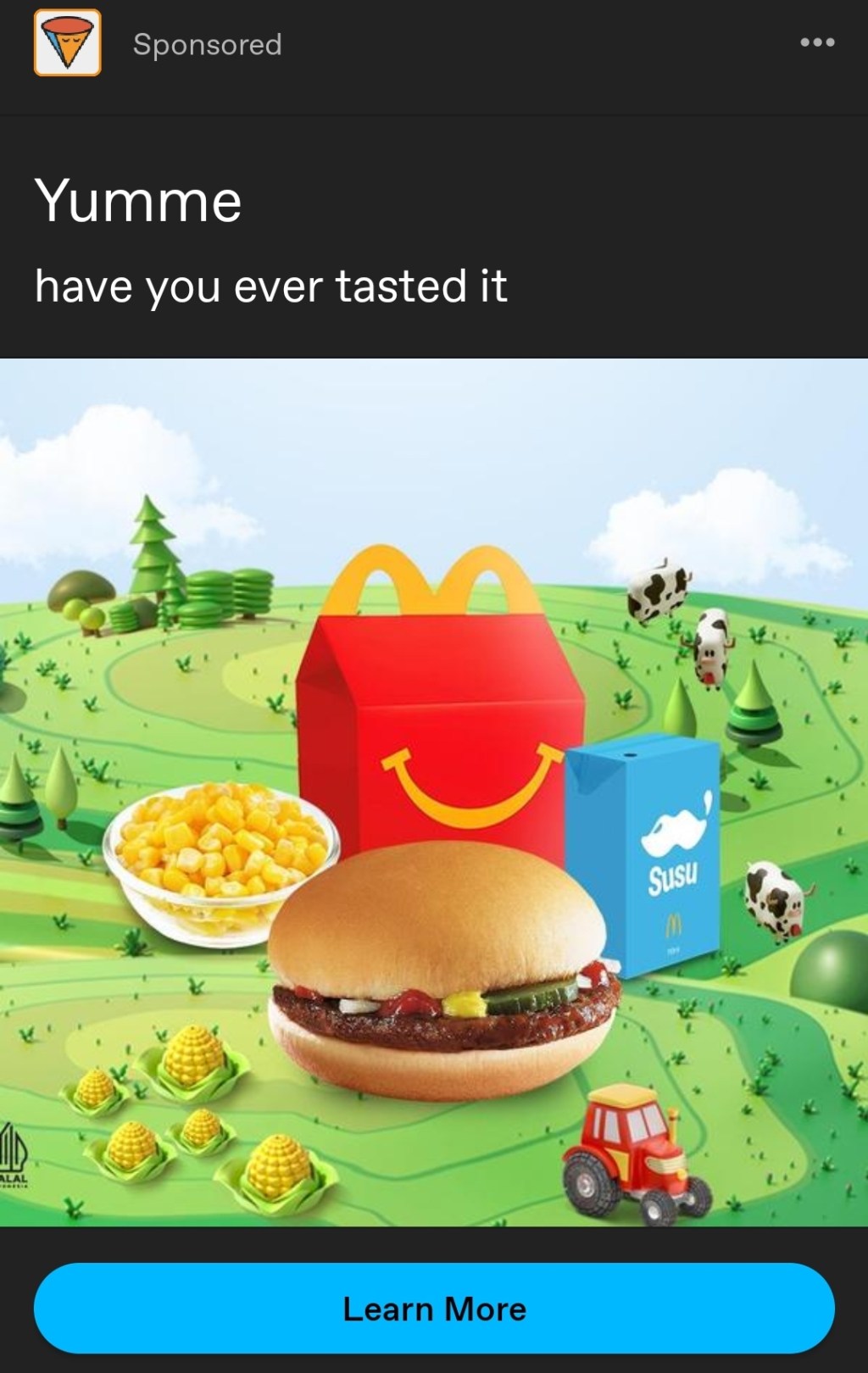 It looks like a typical McDonalds&nbsp;ad